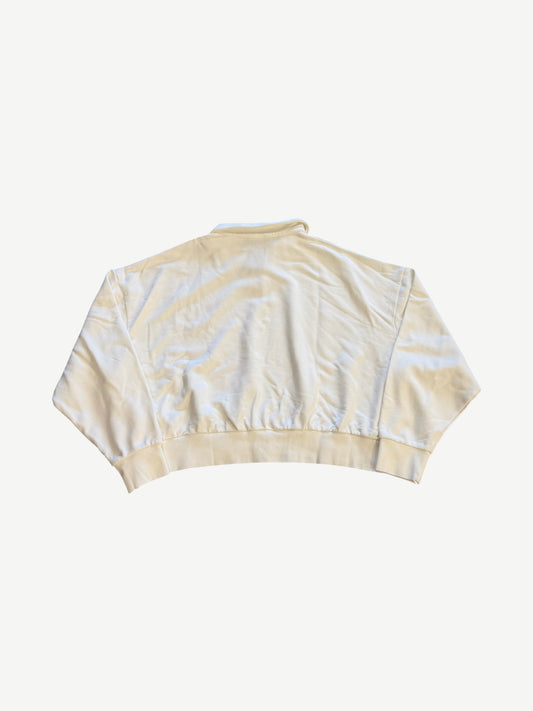 GV Gallery Raspberry Hills White RB Halfzip Sweater