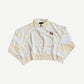 GV Gallery Raspberry Hills White RB Halfzip Sweater