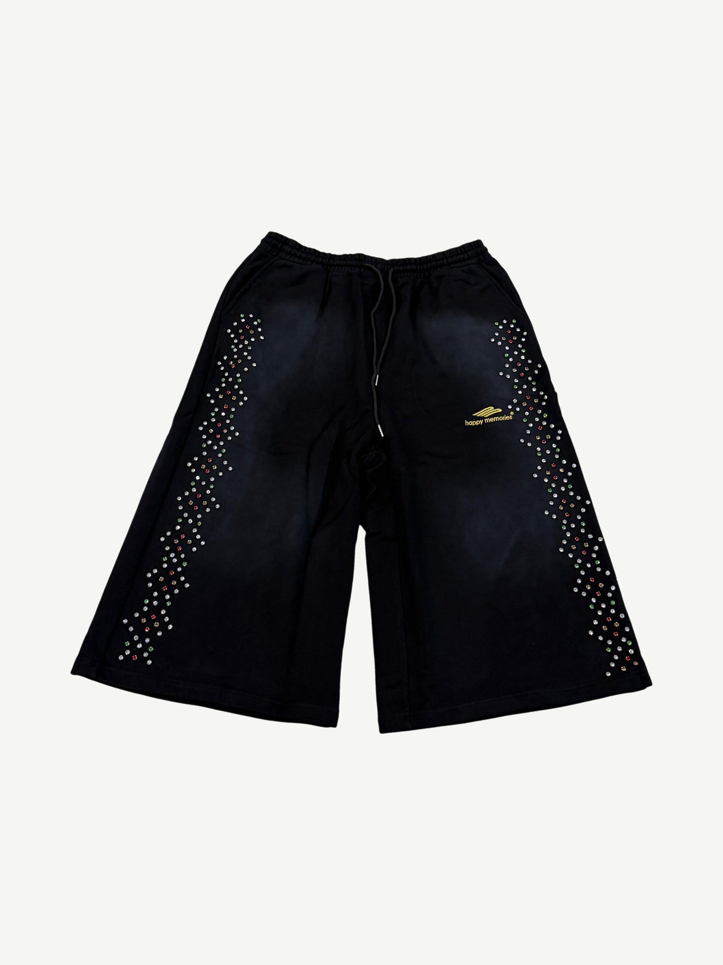 Happy Memories Don't Die HMDD Black Crystal 3/4 Shorts