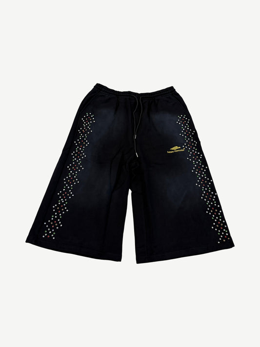 Happy Memories Don't Die HMDD Black Crystal 3/4 Shorts