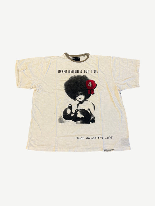 Happy Memories Don't Die HMDD Boxer Baby Slub Ringer Tee