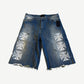 Happy Memories Don't Die HMDD Chopper Denim Carpenter Shorts