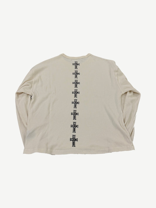 Happy Memories Don't Die HMDD Cream Holy Cross Thermal Longsleeve