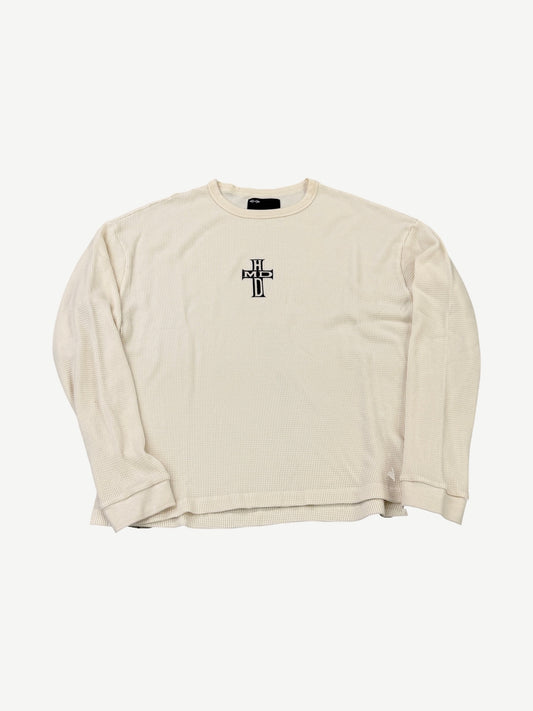 Happy Memories Don't Die HMDD Cream Holy Cross Thermal Longsleeve