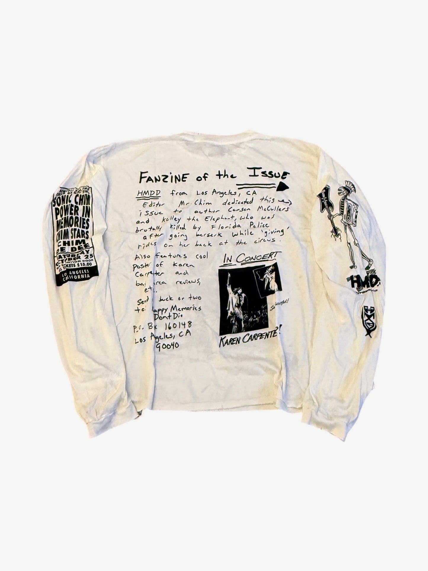 Happy Memories Don't Die HMDD Fanzine Longsleeve