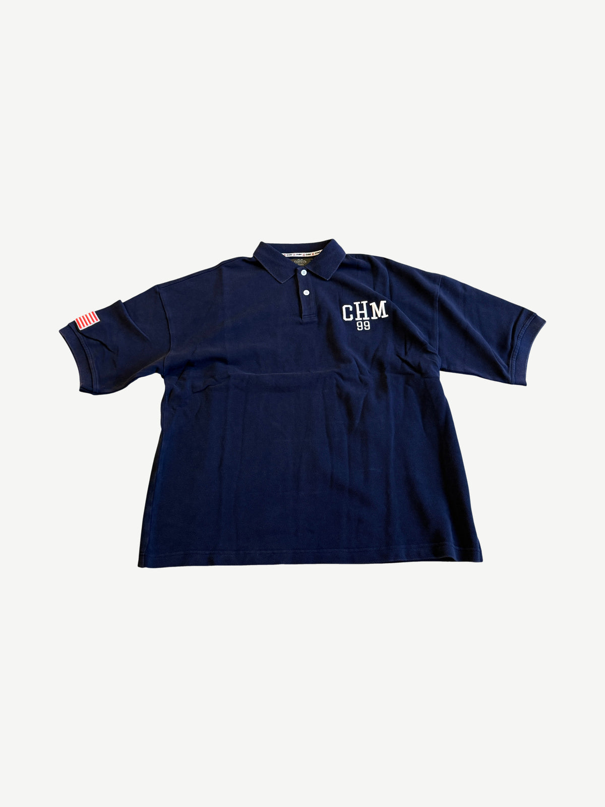 Happy Memories Don't Die HMDD Glo Navy Polo