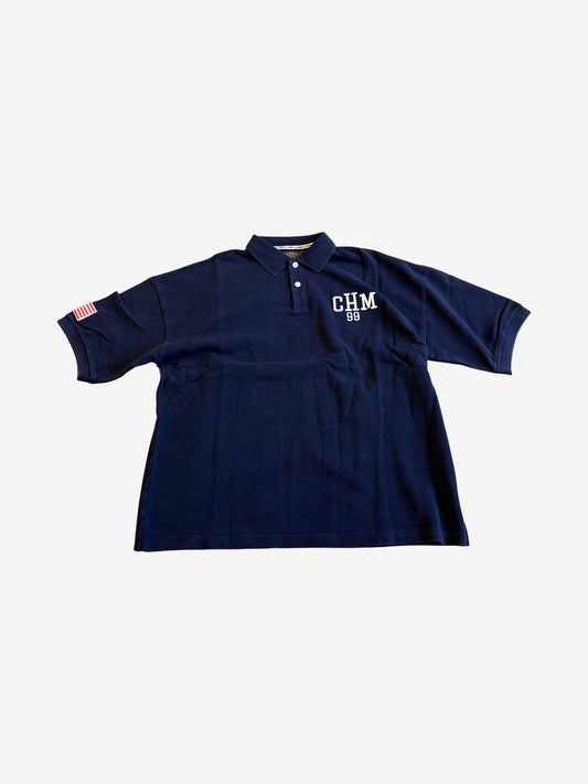 Happy Memories Don't Die HMDD Glo Navy Polo