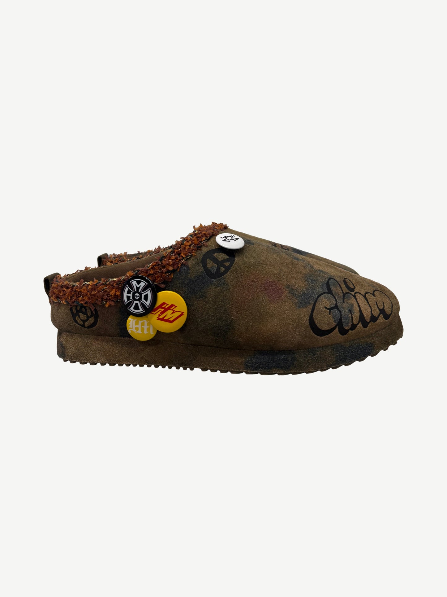 Happy Memories Don't Die HMDD Graffiti Mule Slippers