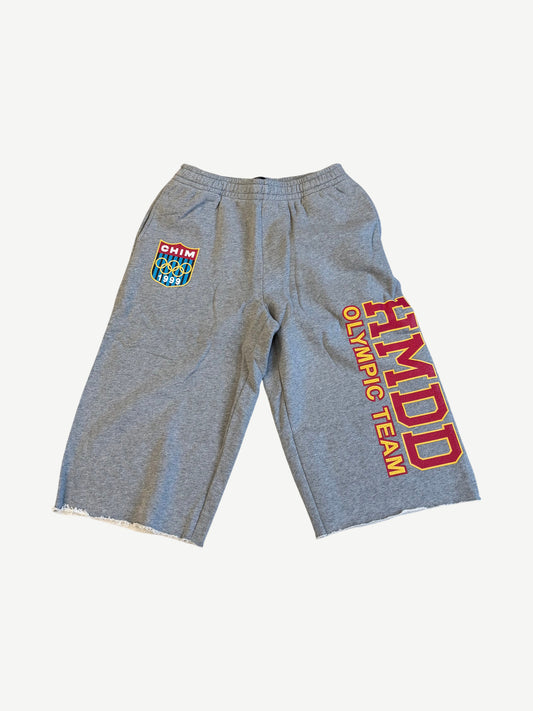 Happy Memories Don't Die HMDD Gray Olympic 3/4 Shorts