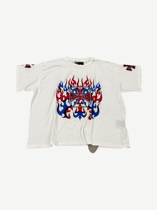 Happy Memories Don't Die HMDD White 4th Of July Chopper Tee