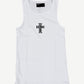 Happy Memories Don't Die HMDD White Holy Cross Tank Top