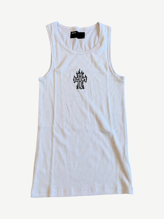Happy Memories Don't Die HMDD White Holy Ghost Tank Top