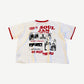 Happy Memories Don't Die HMDD White Red Chim Ringer Tee