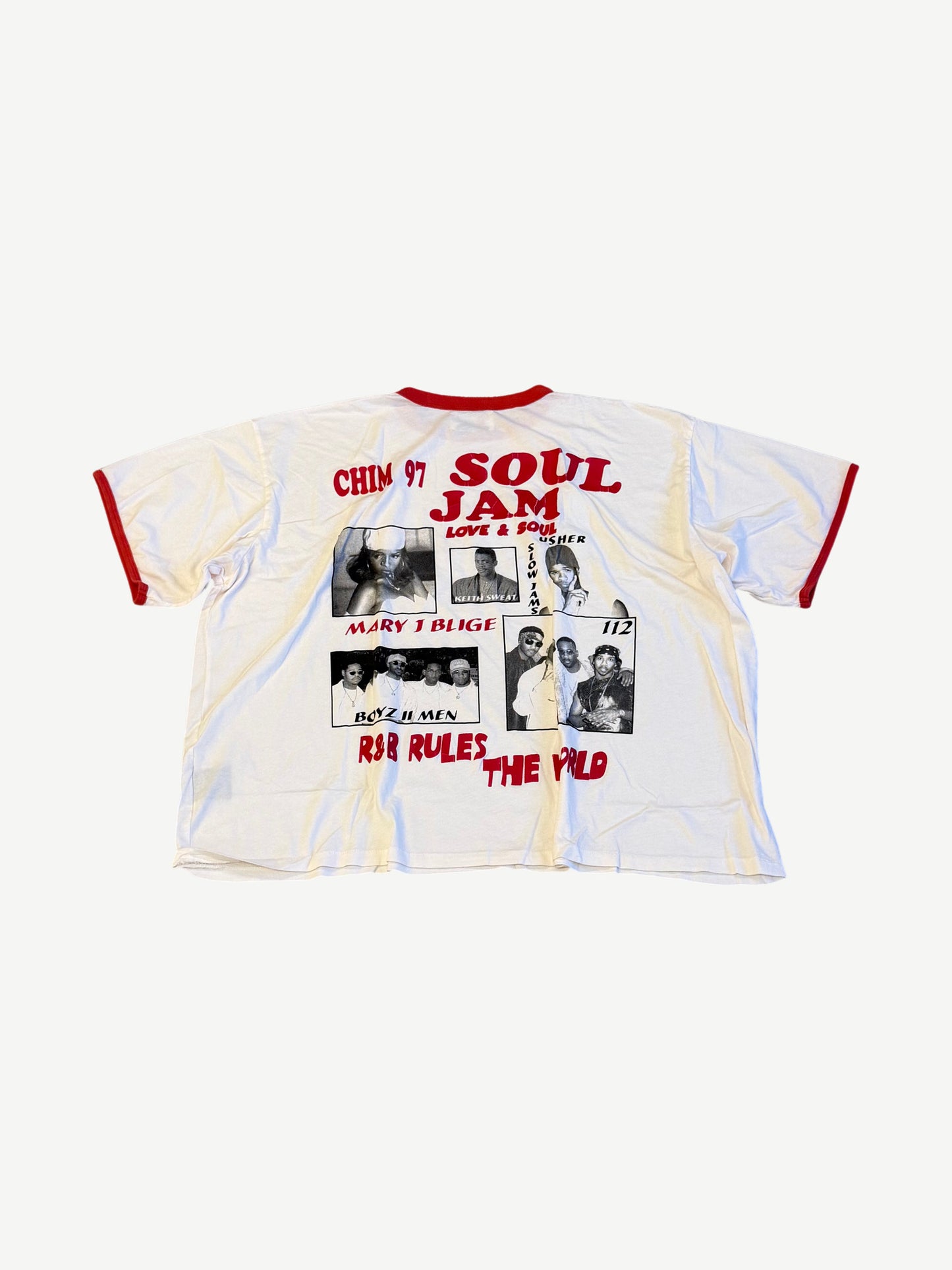 Happy Memories Don't Die HMDD White Red Chim Ringer Tee