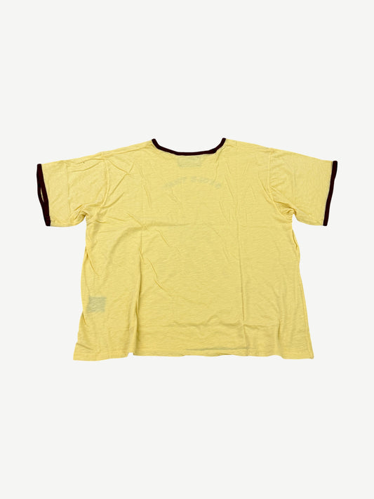 Happy Memories Don't Die HMDD Yellow Ringer Tee
