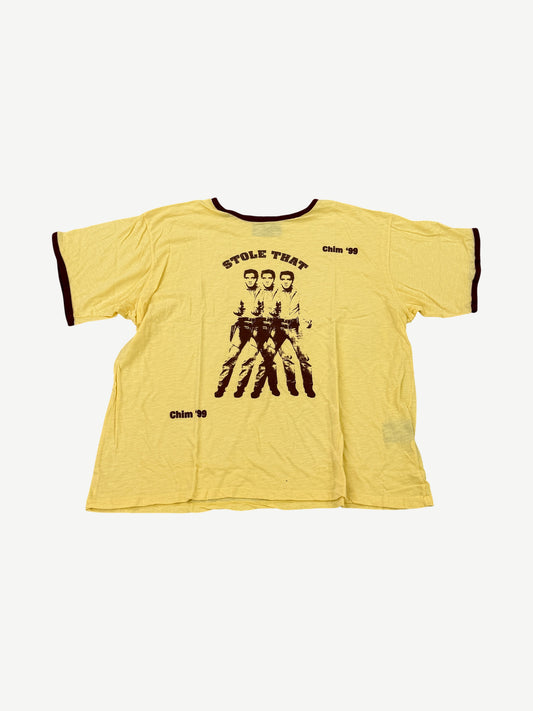 Happy Memories Don't Die HMDD Yellow Ringer Tee