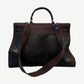 Hermes Kelly Relax 50 Black Brown Box Leather Travel Bag