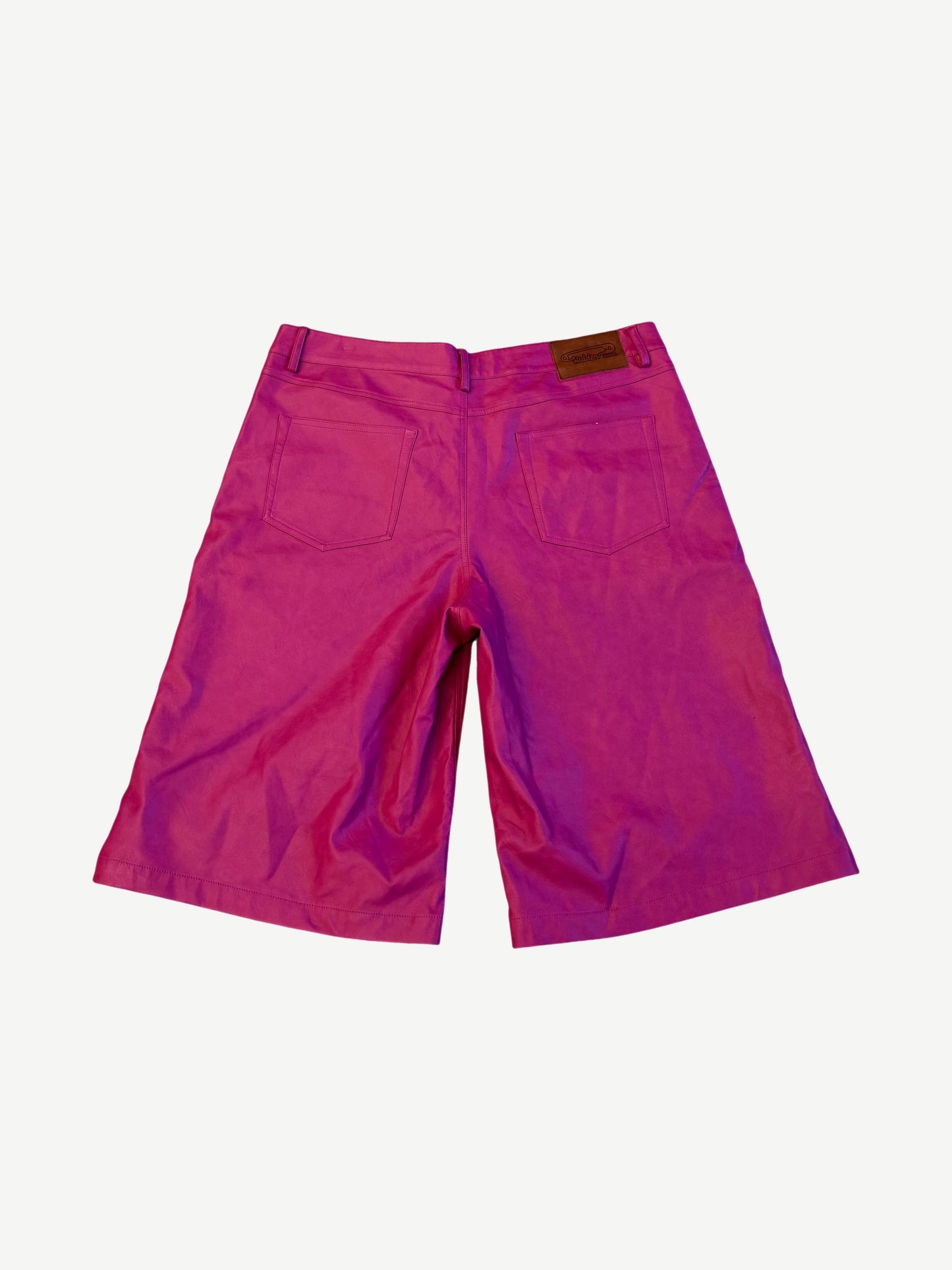 Hidden Season Pink Leather Shorts