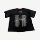 Internet Ruins Things IRT Black Heart of Glass Ringer Tee