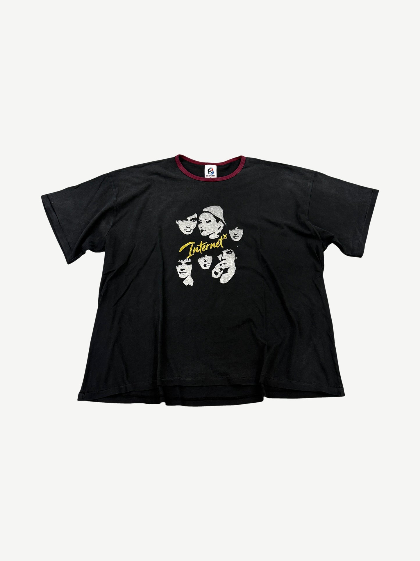 Internet Ruins Things IRT Black Heart of Glass Ringer Tee