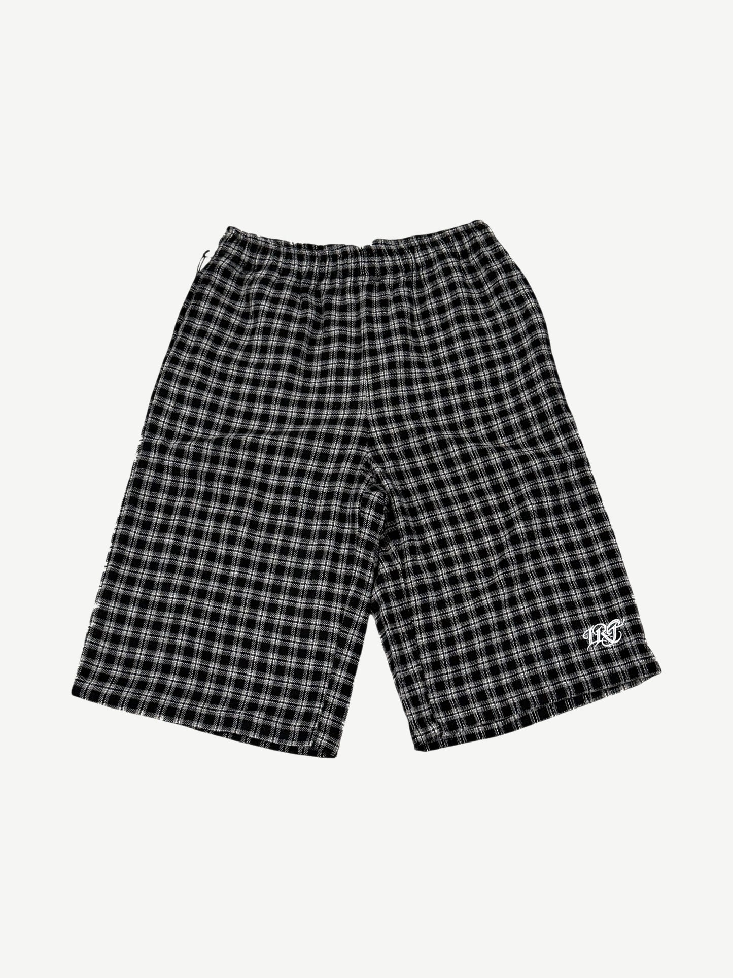Internet Ruins Things IRT Plaid 3/4 Lounge Shorts