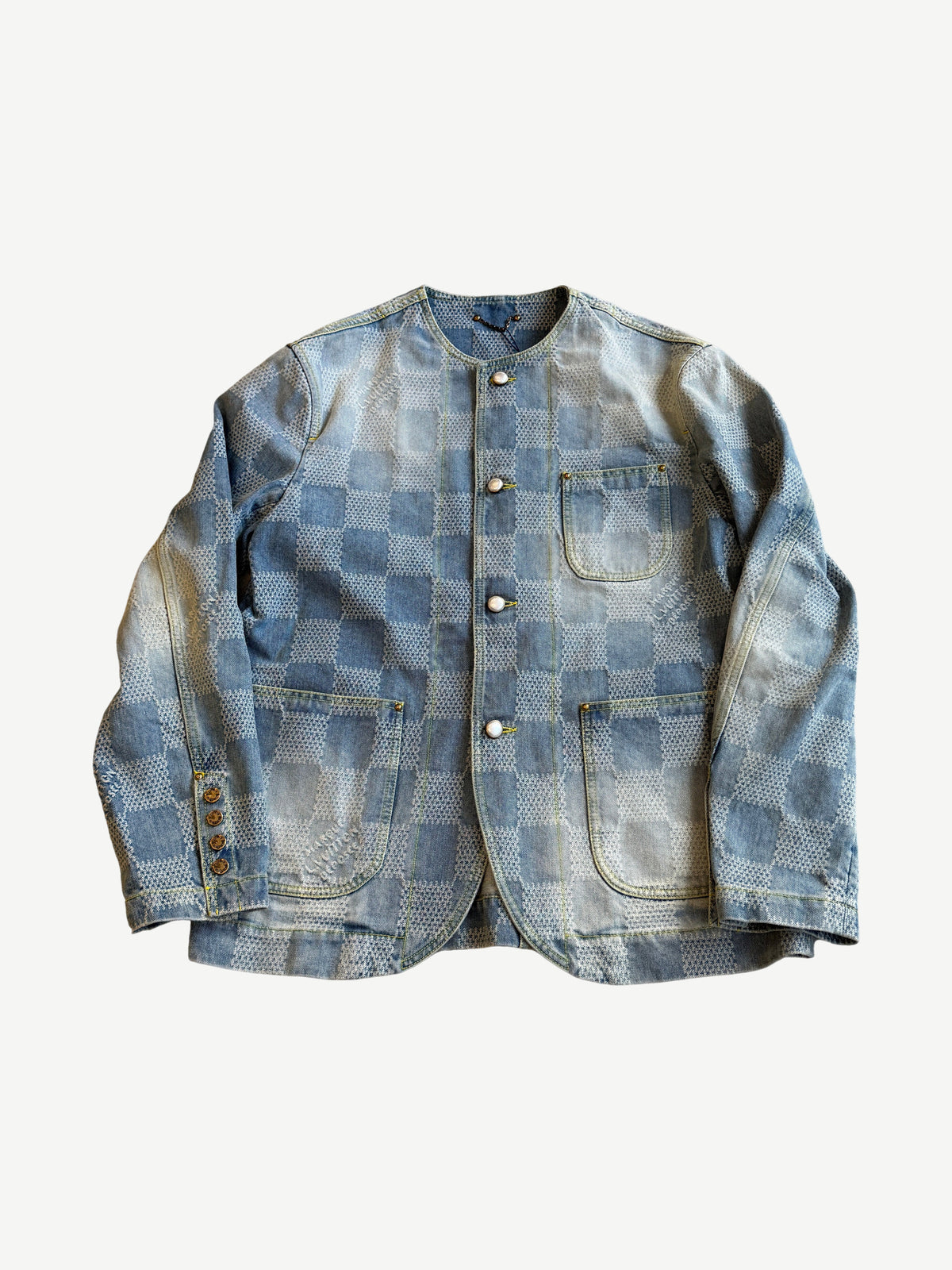 Louis Vuitton 3D Damier Chic Denim Jacket