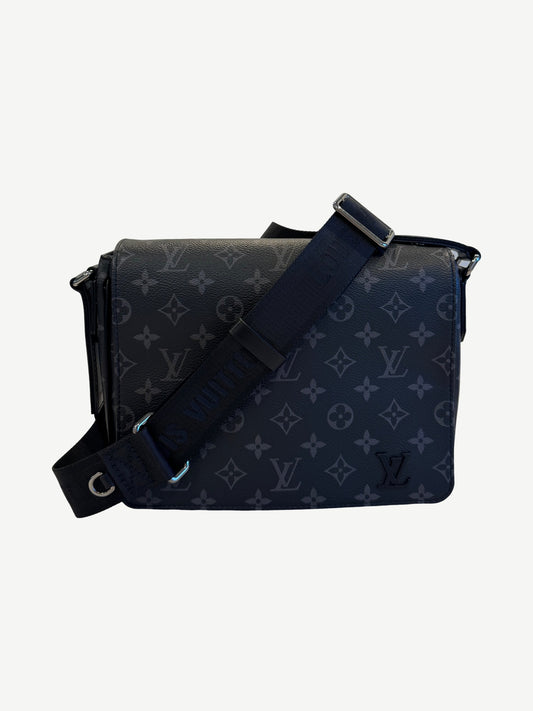 Louis Vuitton Black District Monogram Eclipse Shoulder Bag