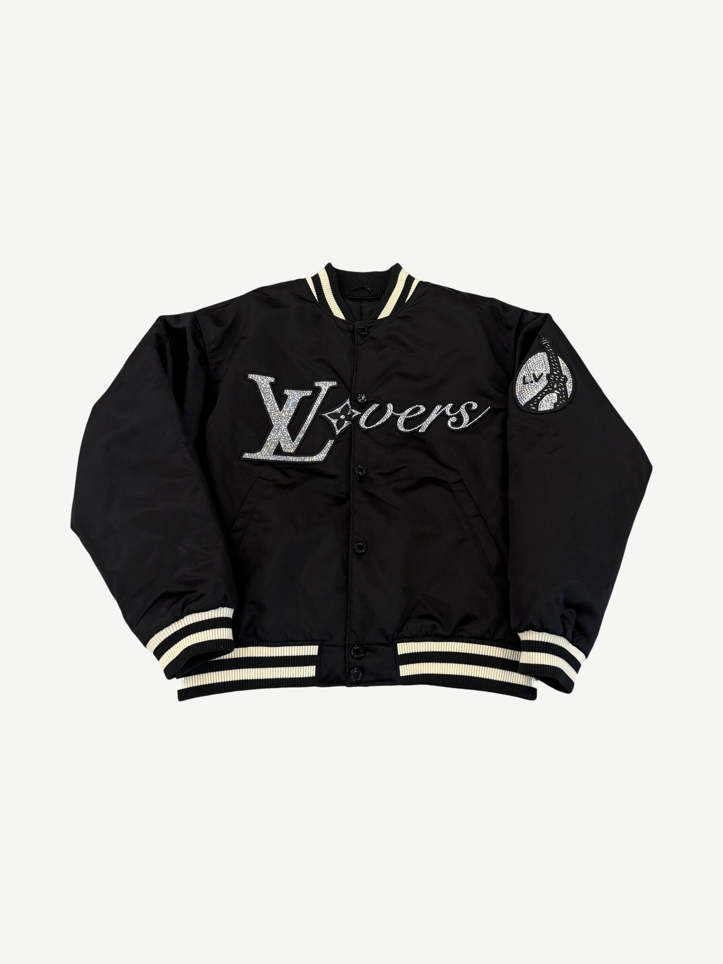 Louis Vuitton Black Lovers Varsity Jacket