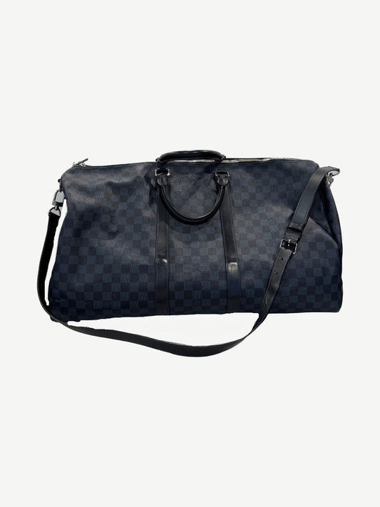 Louis Vuitton Keepall 50 Bandouliere Damier Graphite Canvas Duffle Bag