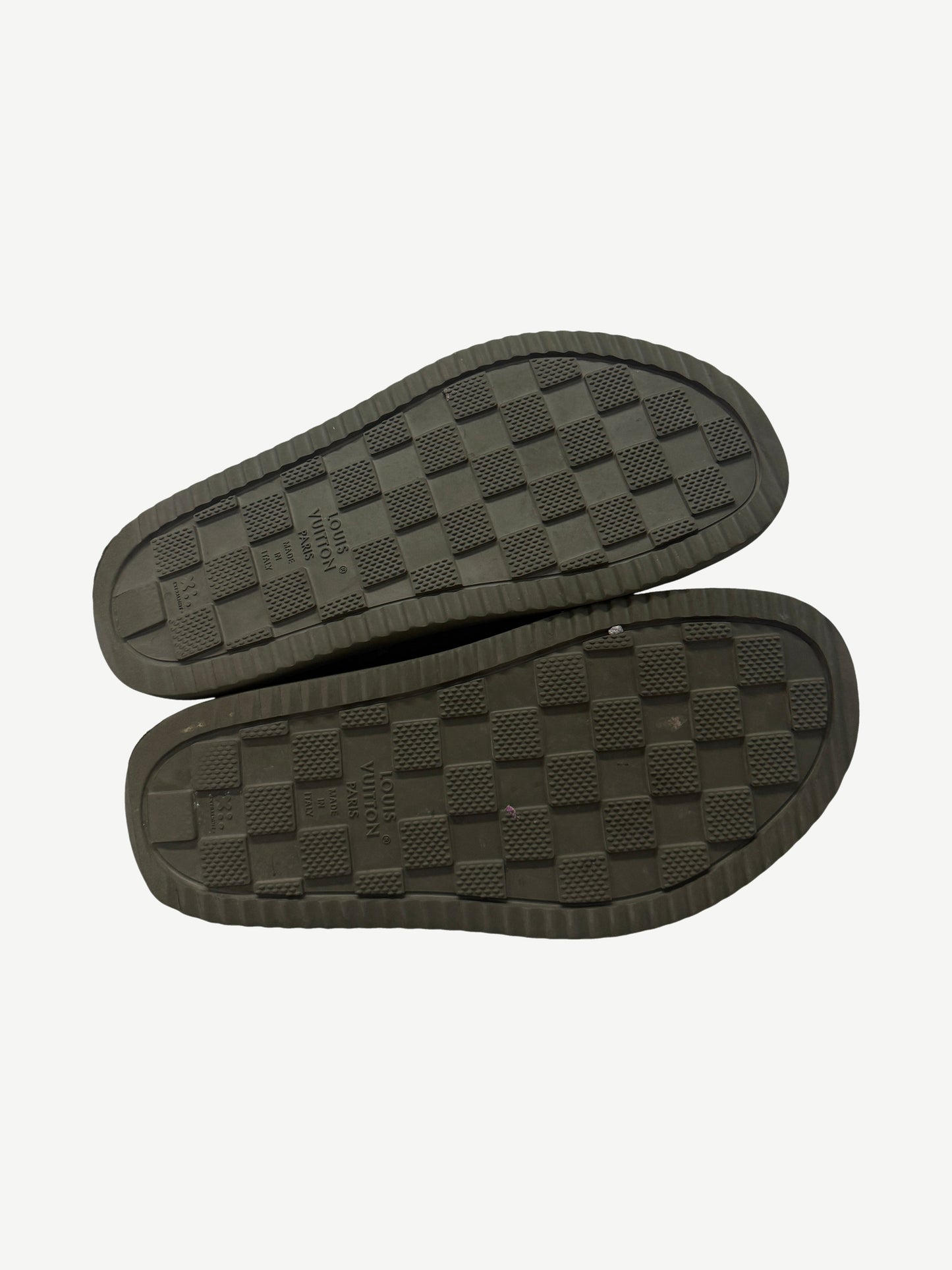 Louis Vuitton Khaki Green Easy Mule