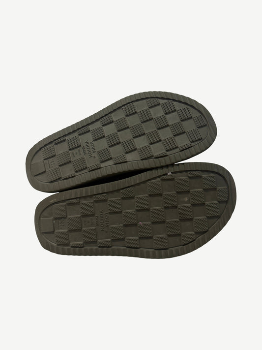 Louis Vuitton Khaki Green Easy Mule