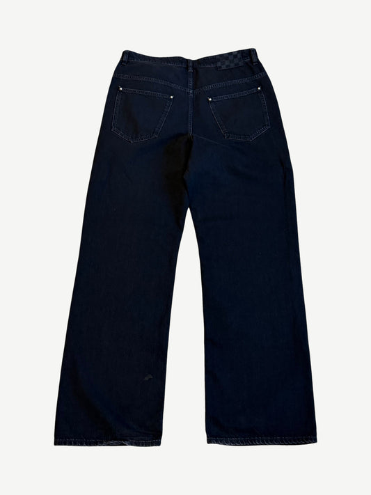 Louis Vuitton Monogram Black Destroy Denim Pants