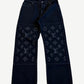Louis Vuitton Monogram Black Destroy Denim Pants