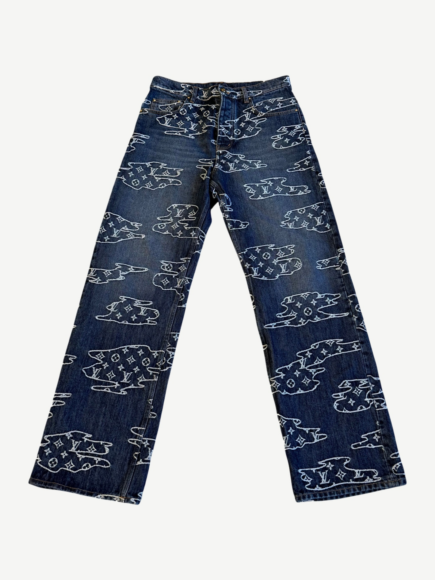 Louis Vuitton Monogram Cloud Denim Skate Pants