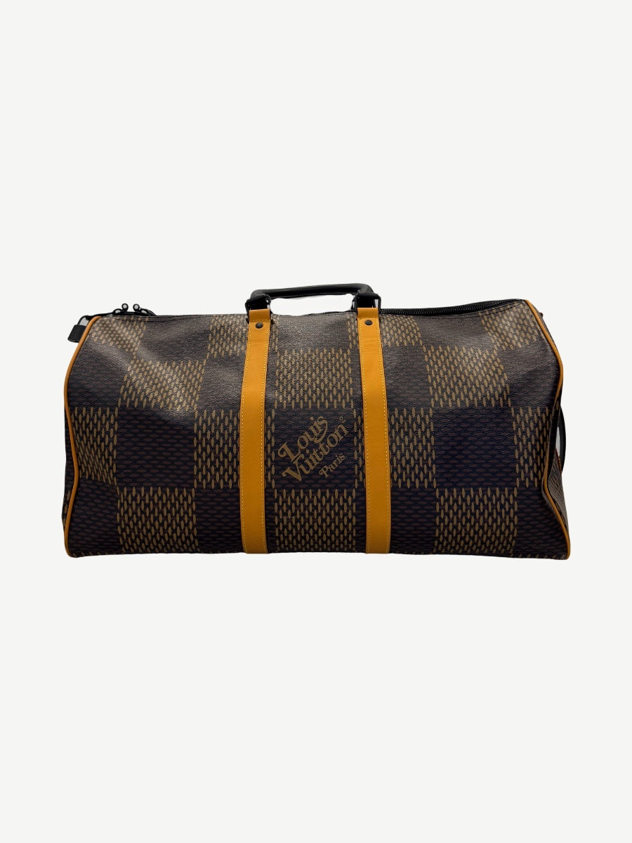 Louis Vuitton Nigo Brown Keepall Bandouliere 50 Duffle Bag