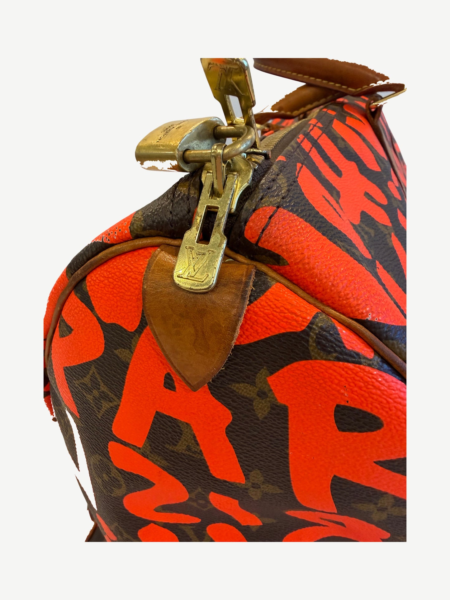 Louis Vuitton Stephen Sprouse Orange Graffiti Keepall 50 Duffle Bag