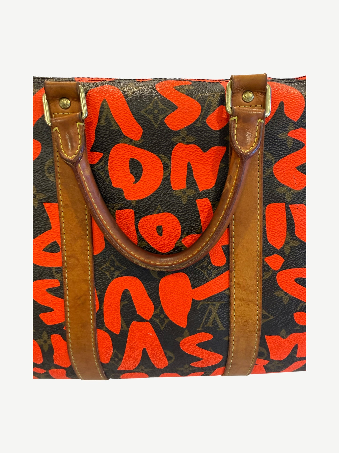 Louis Vuitton Stephen Sprouse Orange Graffiti Keepall 50 Duffle Bag