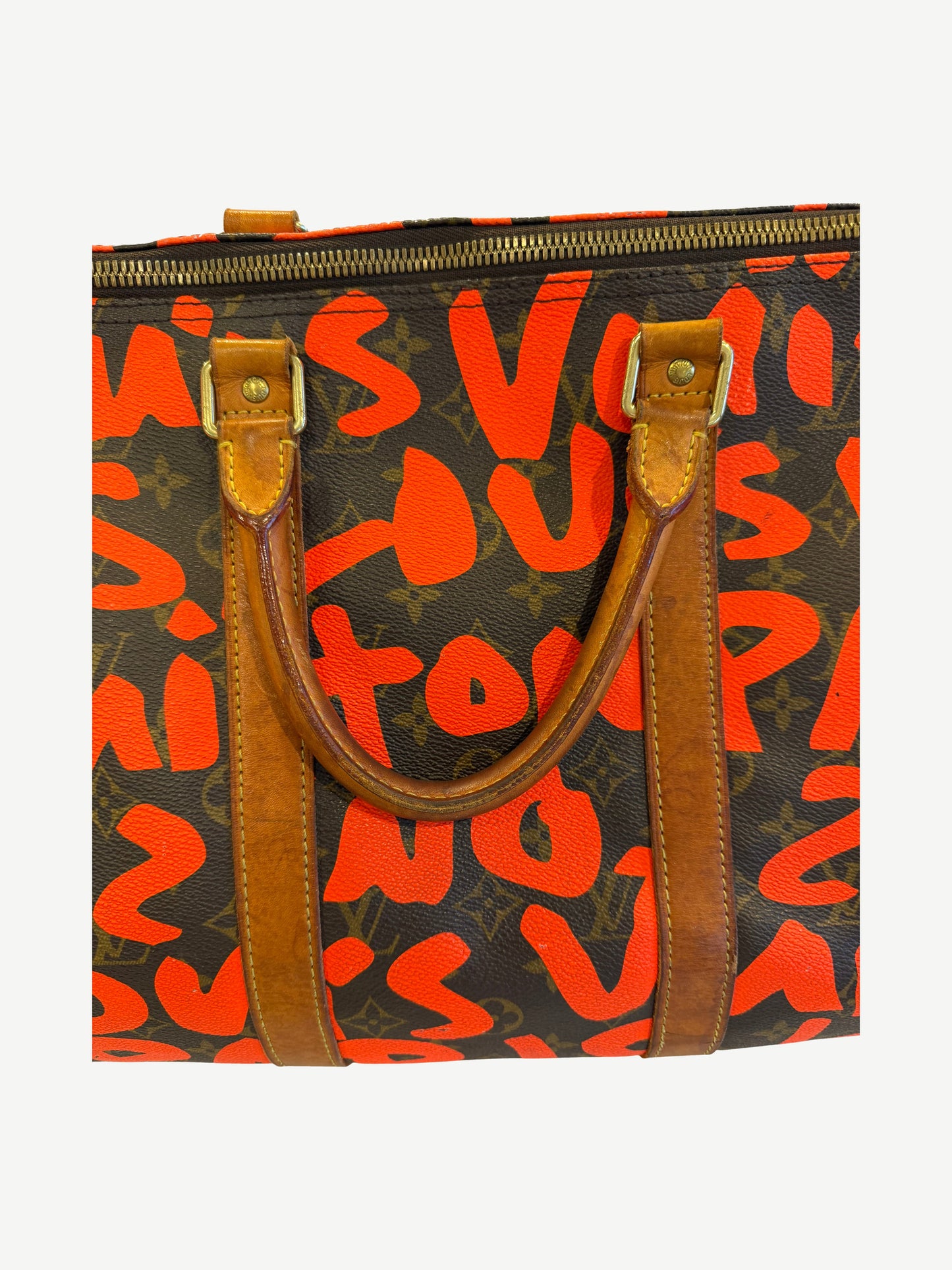 Louis Vuitton Stephen Sprouse Orange Graffiti Keepall 50 Duffle Bag