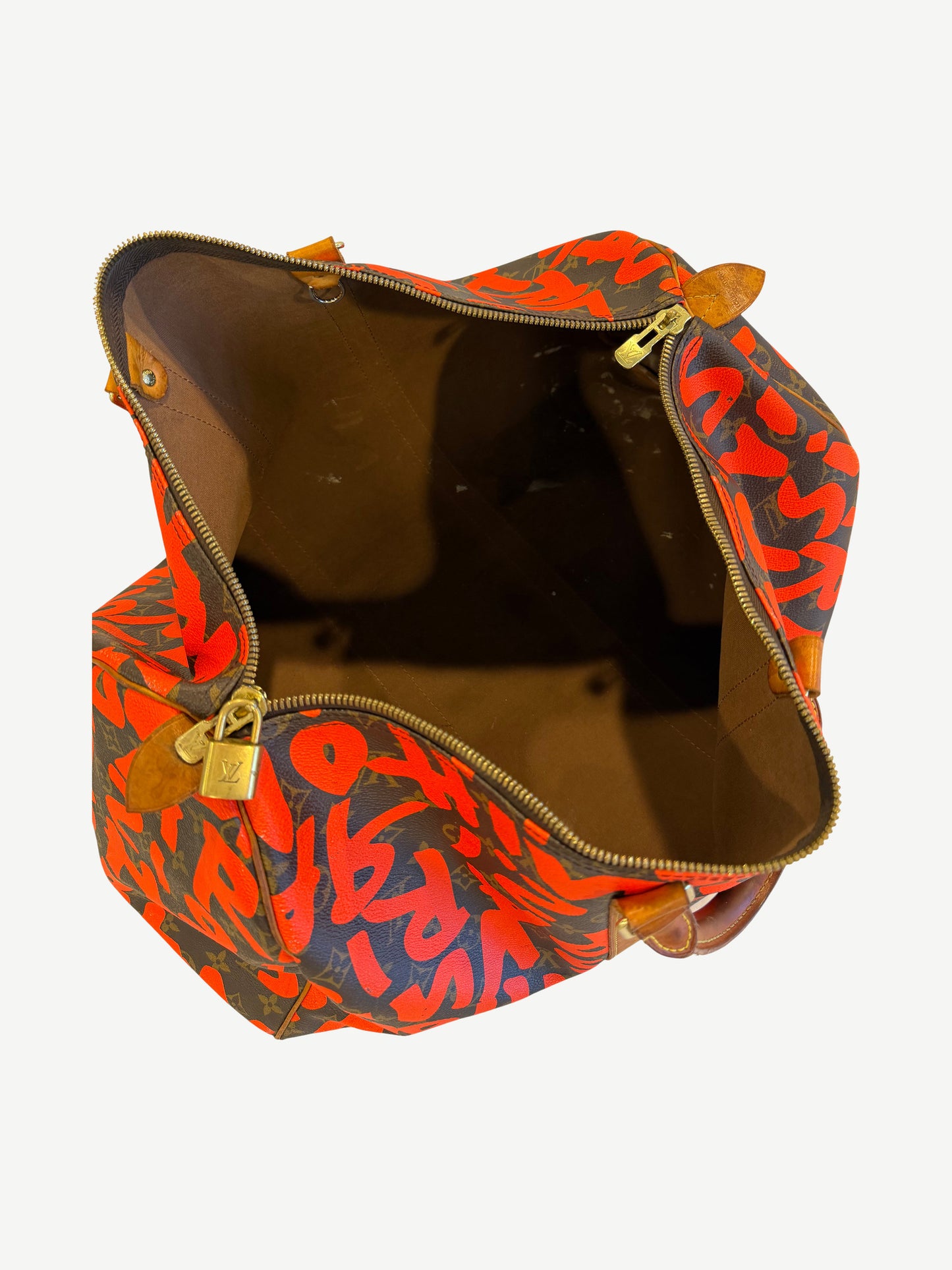 Louis Vuitton Stephen Sprouse Orange Graffiti Keepall 50 Duffle Bag