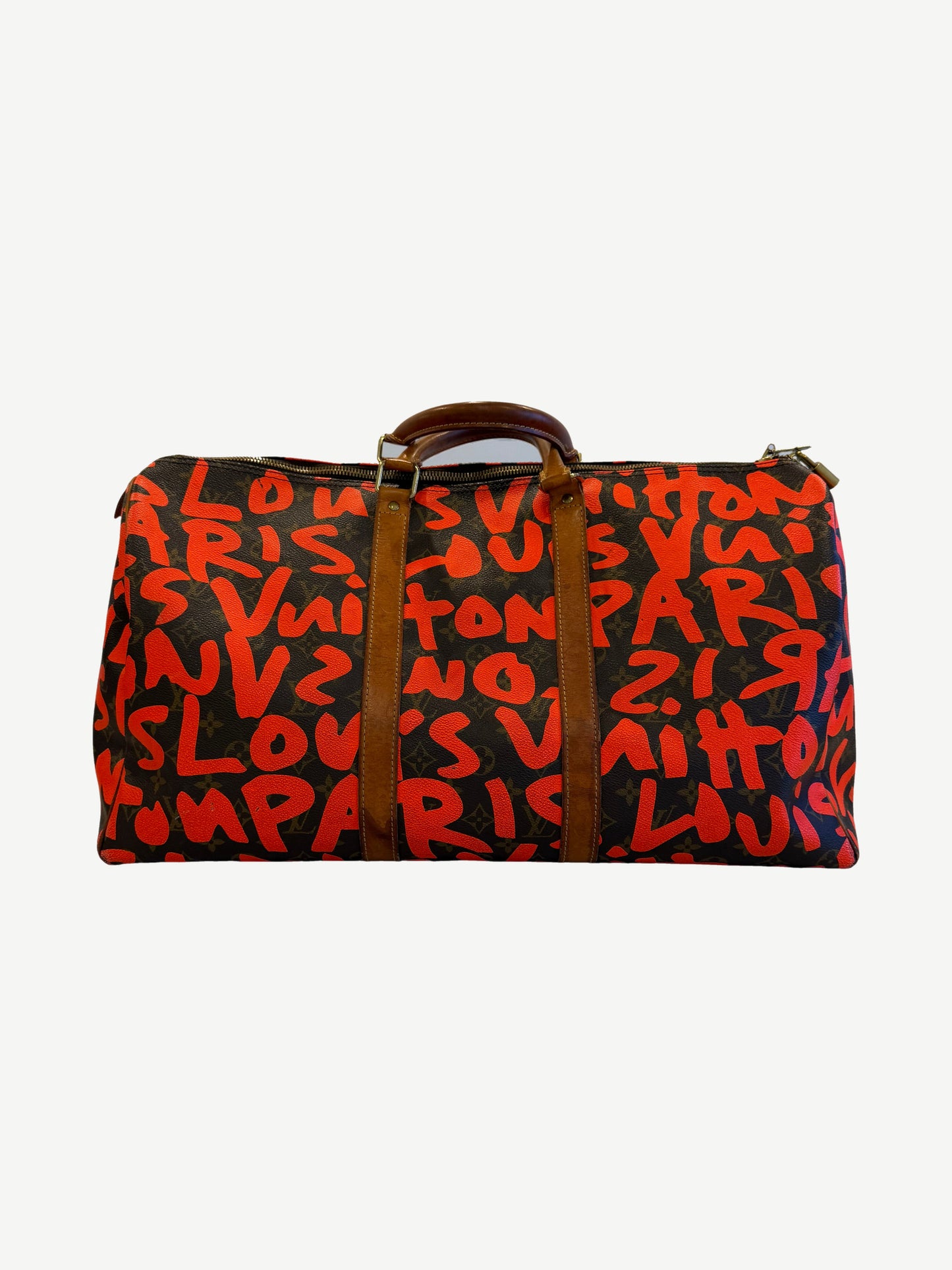 Louis Vuitton Stephen Sprouse Orange Graffiti Keepall 50 Duffle Bag