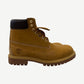 Louis Vuitton Timberland wheat nubuck 6 inch boot with embossed monogram pattern and gold hex eyelets