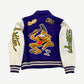 Louis Vuitton Virgil Abloh Fig Multi Patches Leather Varsity Jacket