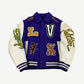 Louis Vuitton Virgil Abloh Fig Multi Patches Leather Varsity Jacket