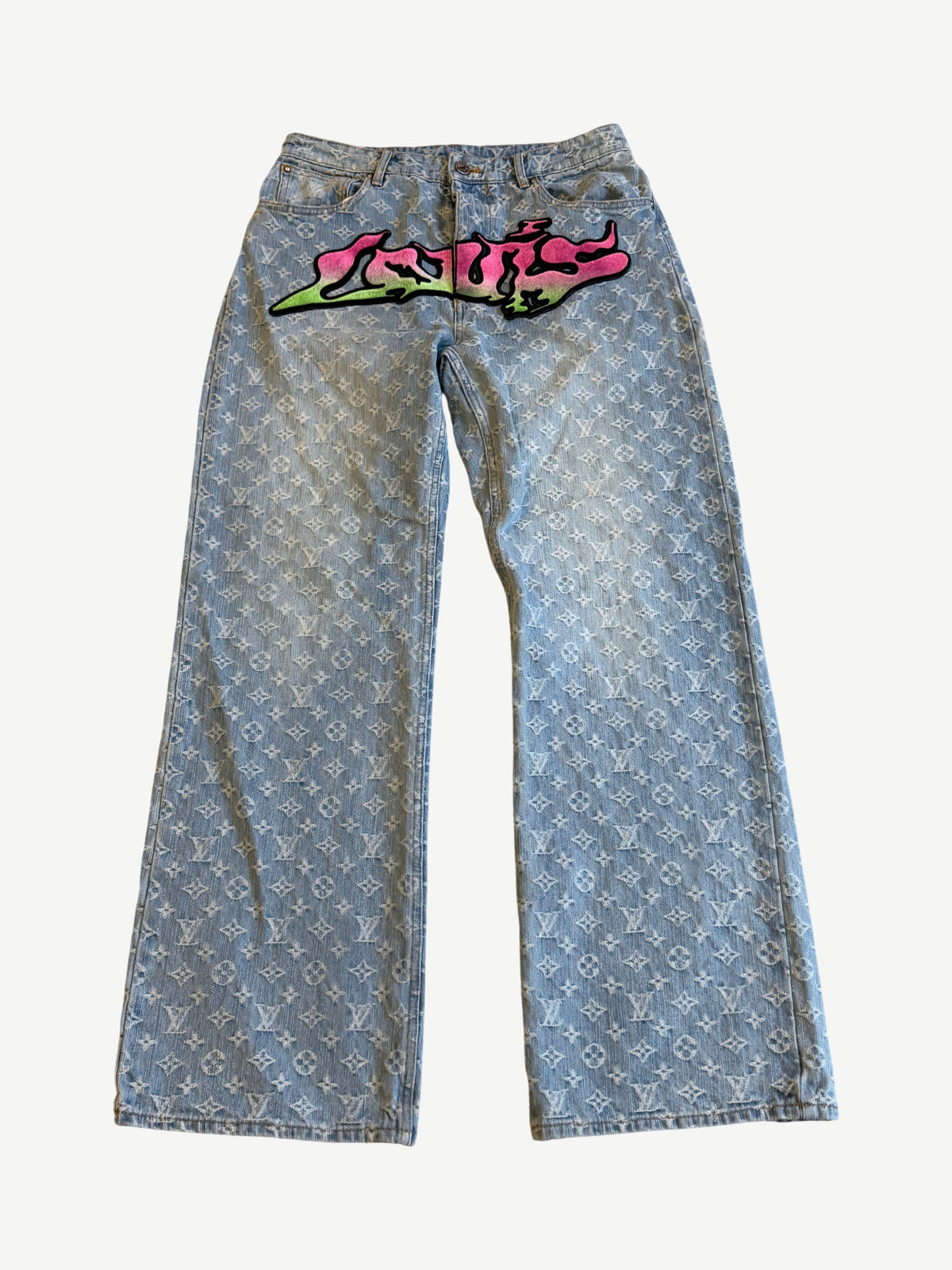 Louis Vuitton Virgil Abloh Graffiti Monogram Jeans
