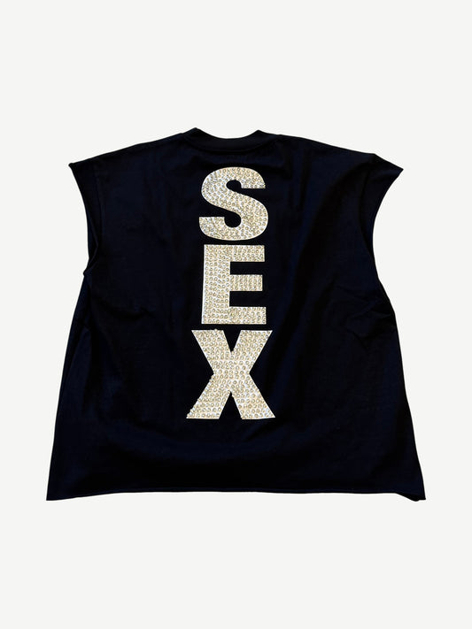Matiere de Desirs Black Madonna Sex Cutoff Tee