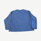 Miu Miu blue longsleeve back view in soft cotton jersey with oversized drop shoulder silhouette