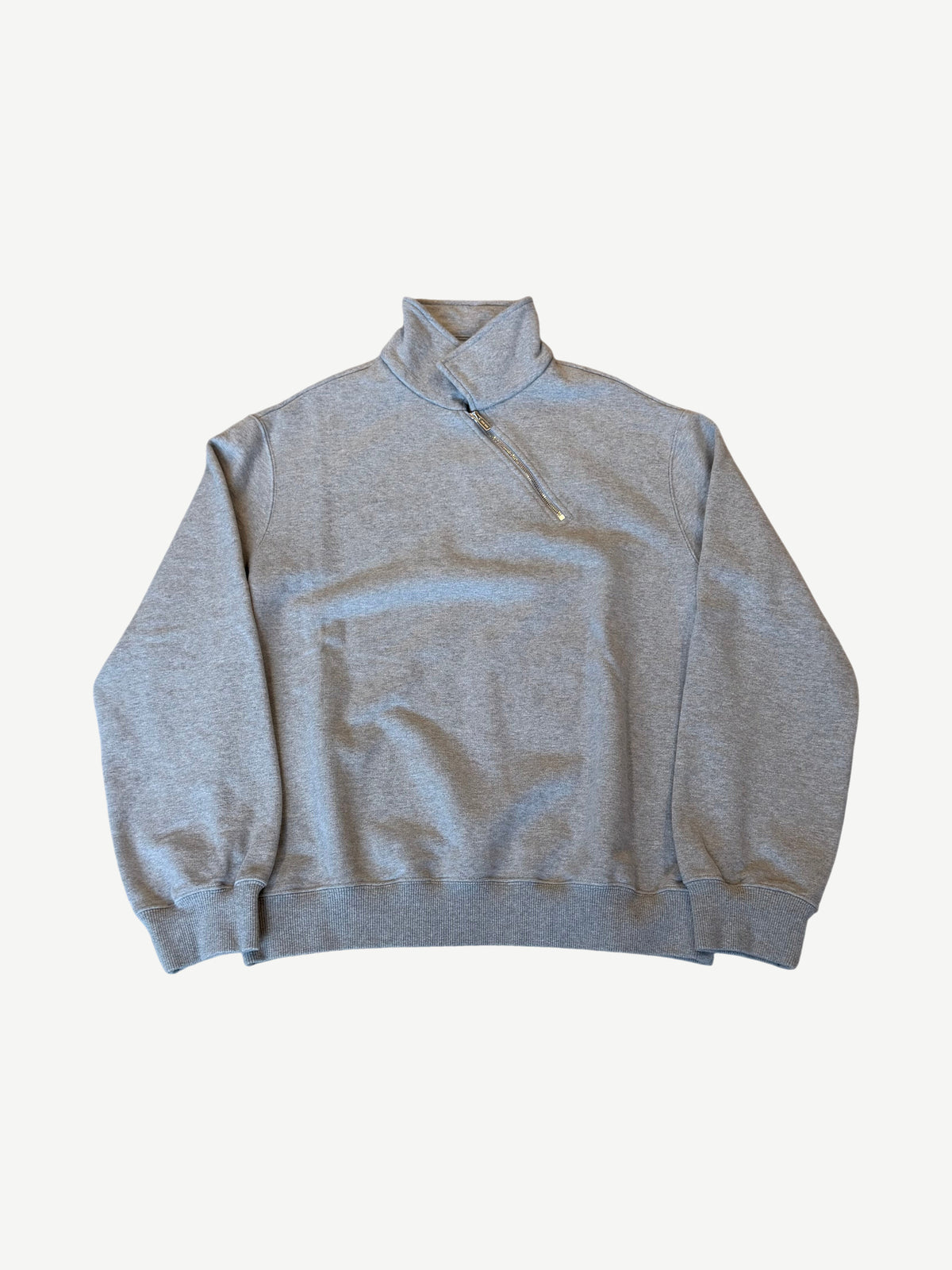 Miu Miu Gray Half Zip Sweatshirt