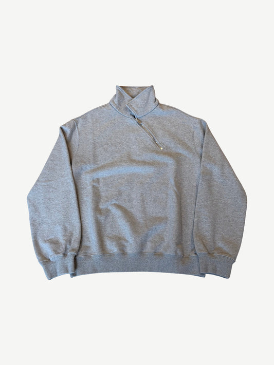 Miu Miu Gray Half Zip Sweatshirt