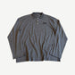 Miu Miu Gray Striped Cotton Jersey Polo