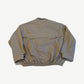 Back of Miu Miu olive green technical check blouson with elastic gathered hem and dropped shoulders.